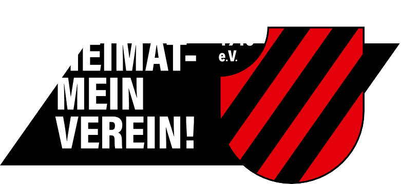 Banner mit der Aufschrift „Meine Heimat – Mein Verein!“